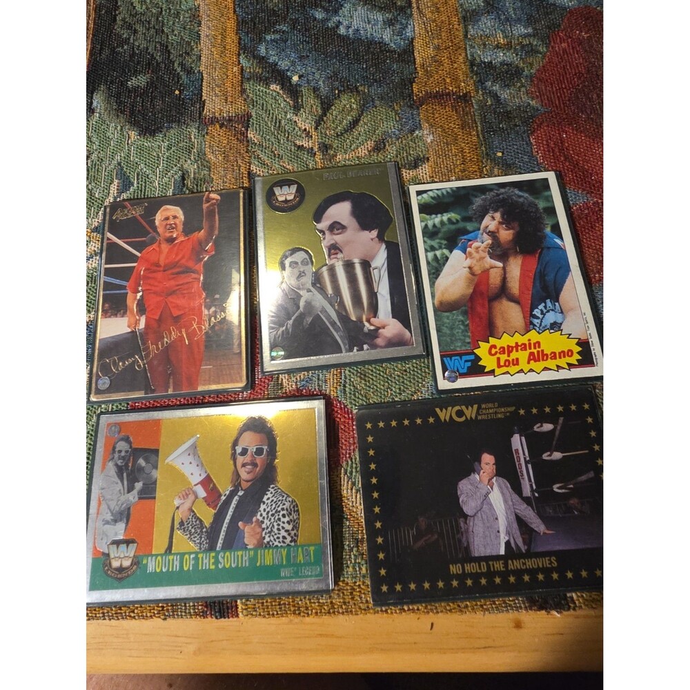 WWE Manager Trading Card Lot Albano Blassie Hart Paul E Bearer